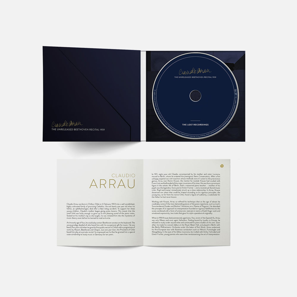 CLAUDIO ARRAU - THE UNRELEASED BEETHOVEN RECITAL 1959 - CD