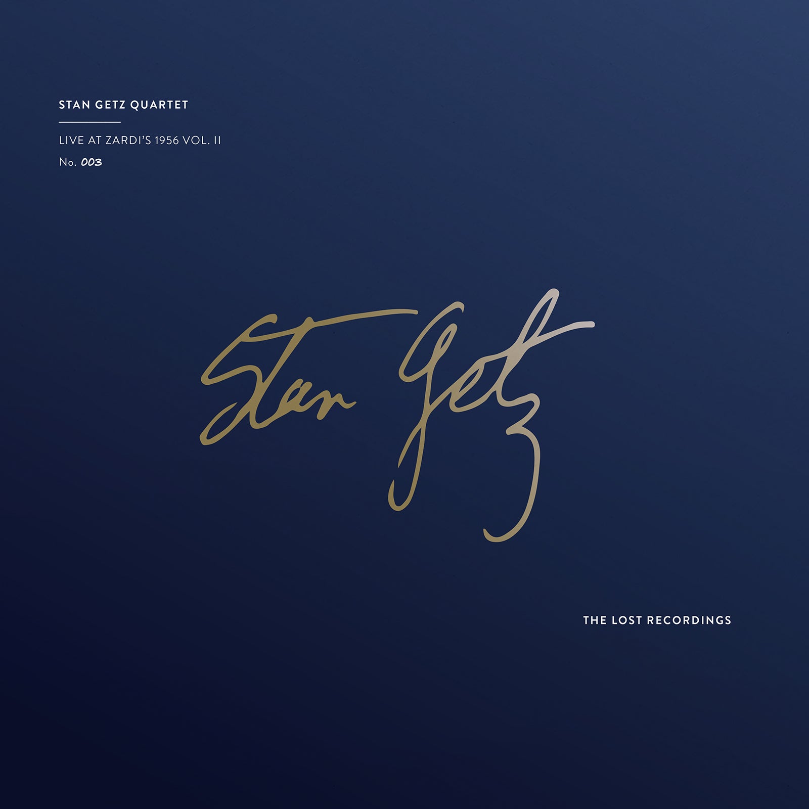 STAN GETZ - LIVE AT ZARDI'S 1956 VOL. II - DOUBLE VINYL