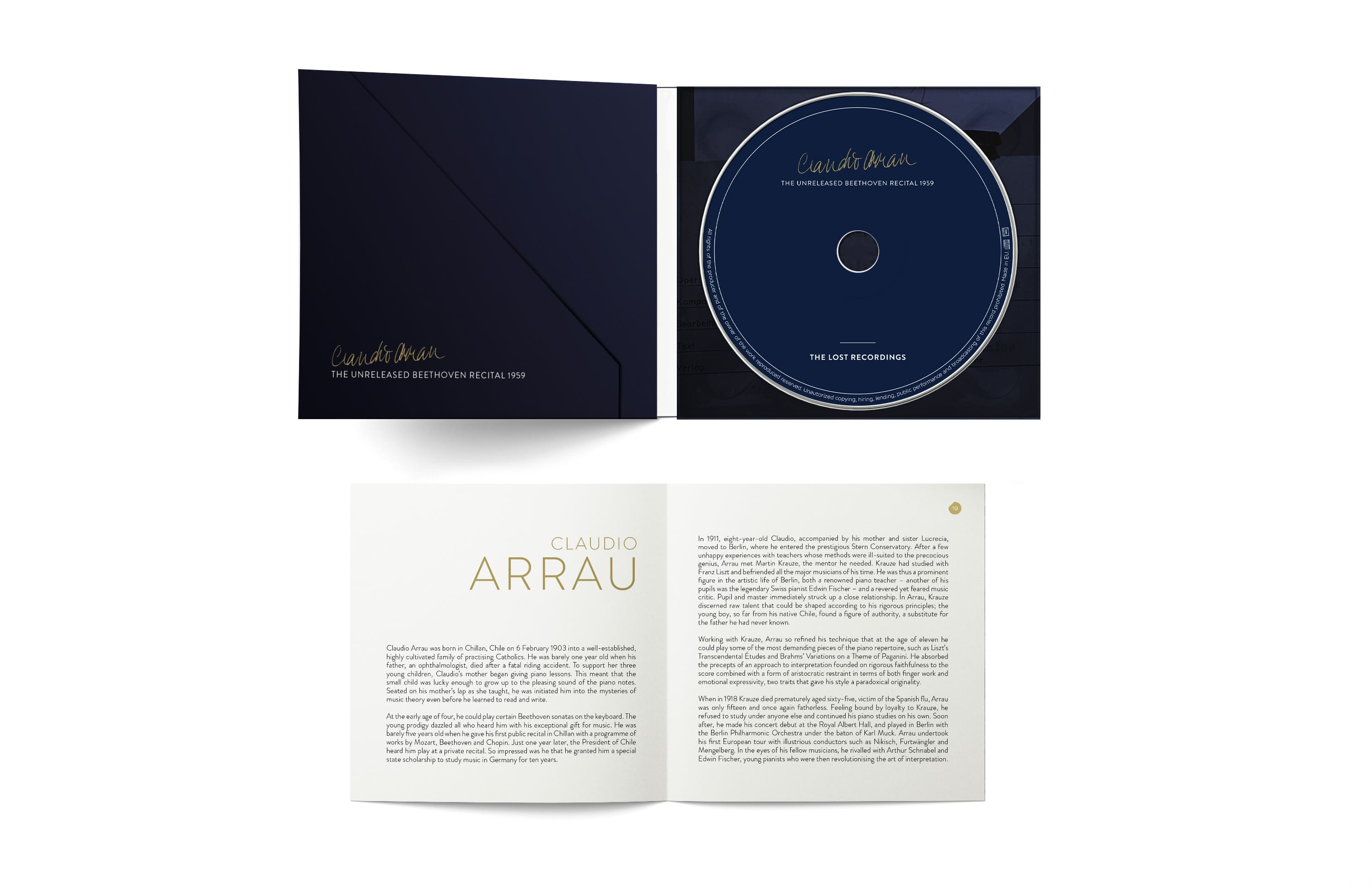 Claudio Arrau - The unreleased Beethoven Recital 1959 - CD