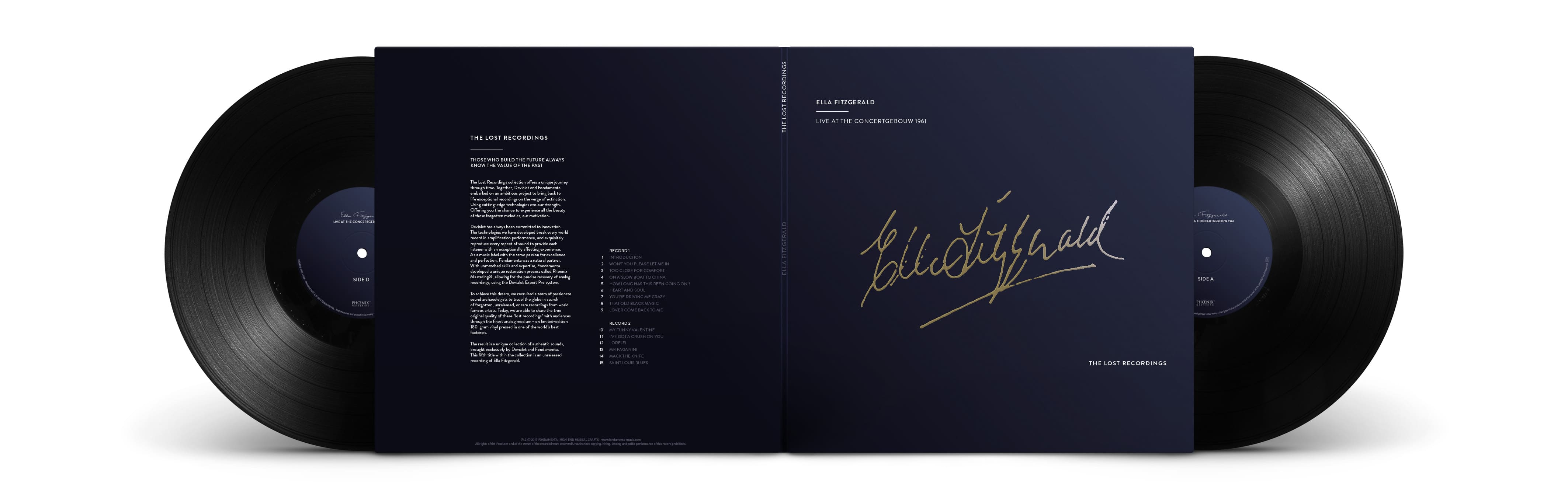 Ella Fitzgerald - Live at the Concertgebouw - 1961 - Double vinyle 